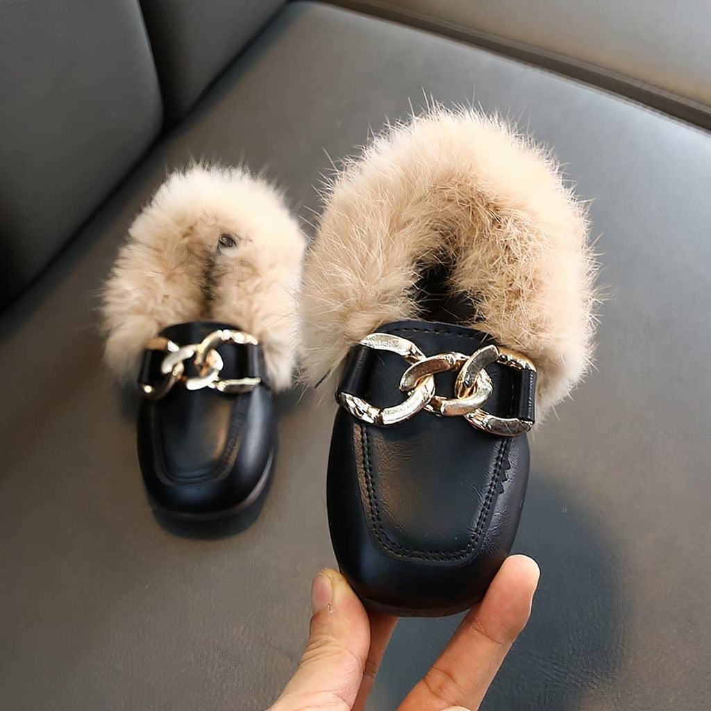 Filled loafers for girls