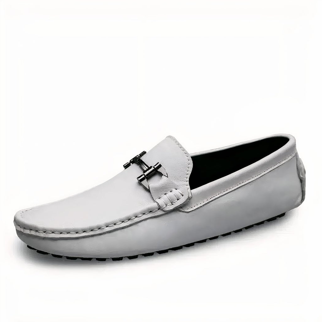 Genuine Italian leather loafers for men