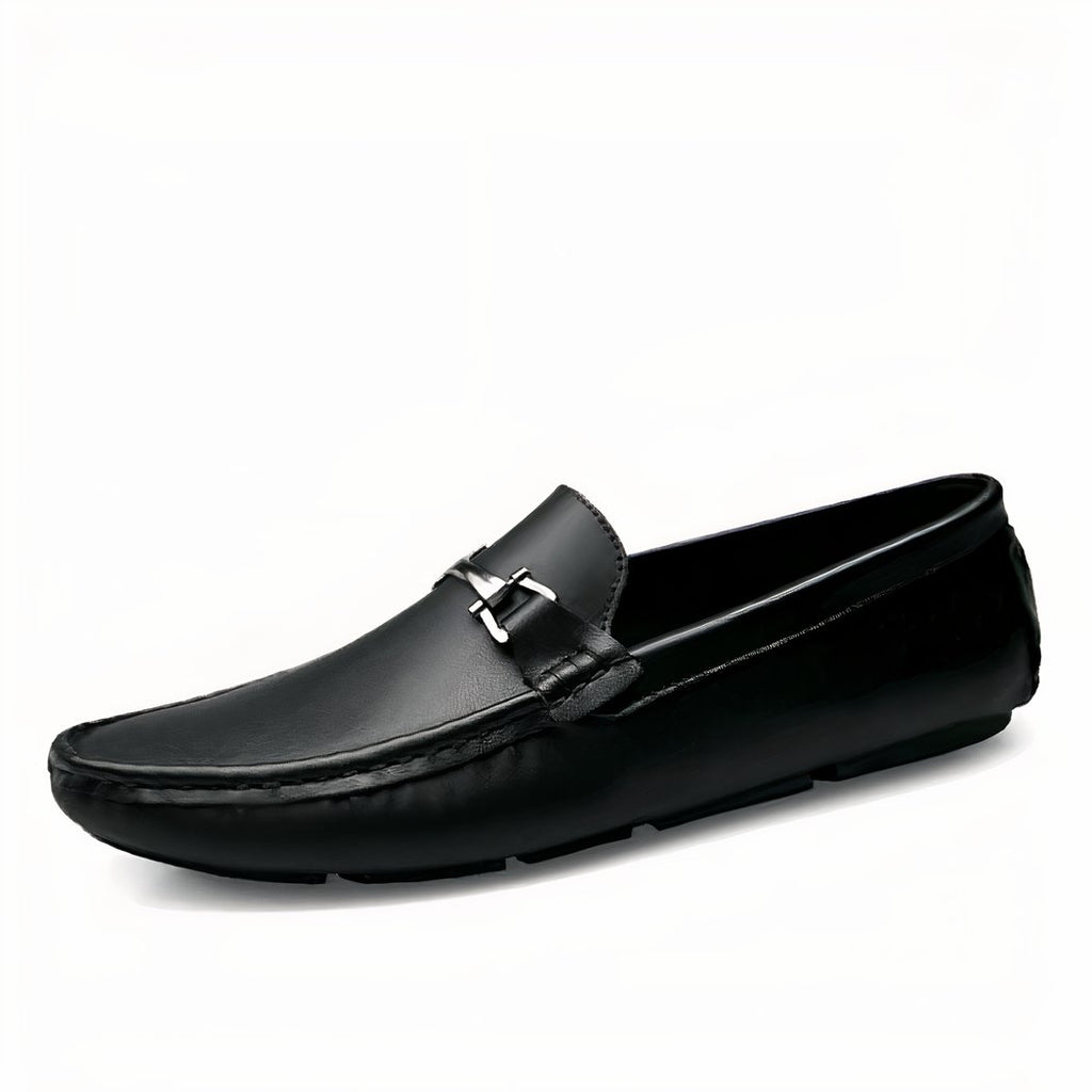 Genuine Italian leather loafers for men