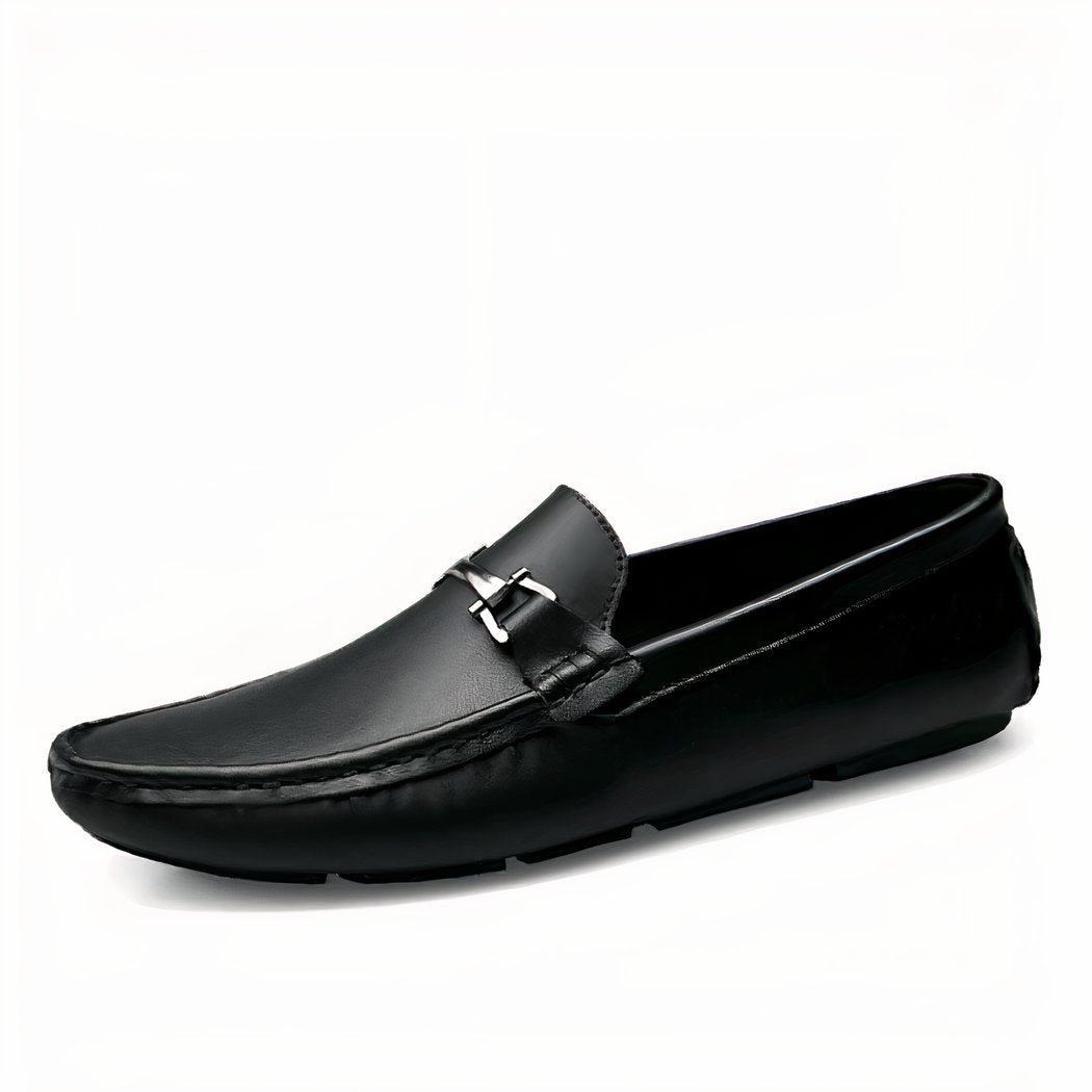 Genuine Italian leather loafers for men