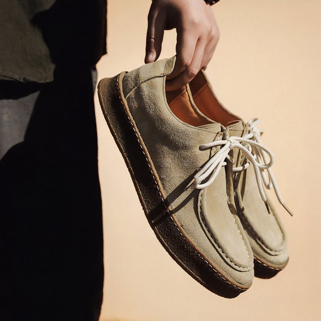 Indian suede moccasins for men