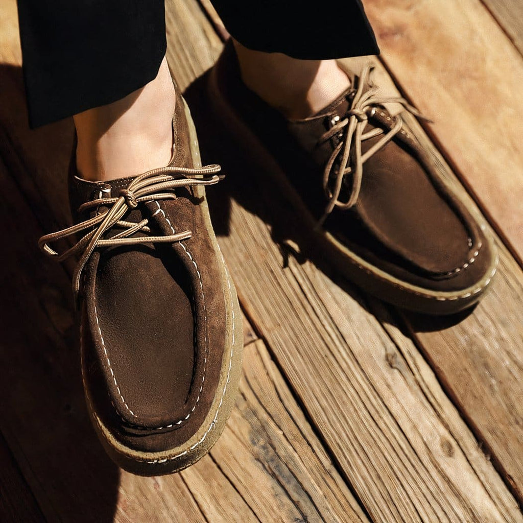 Indian suede moccasins for men