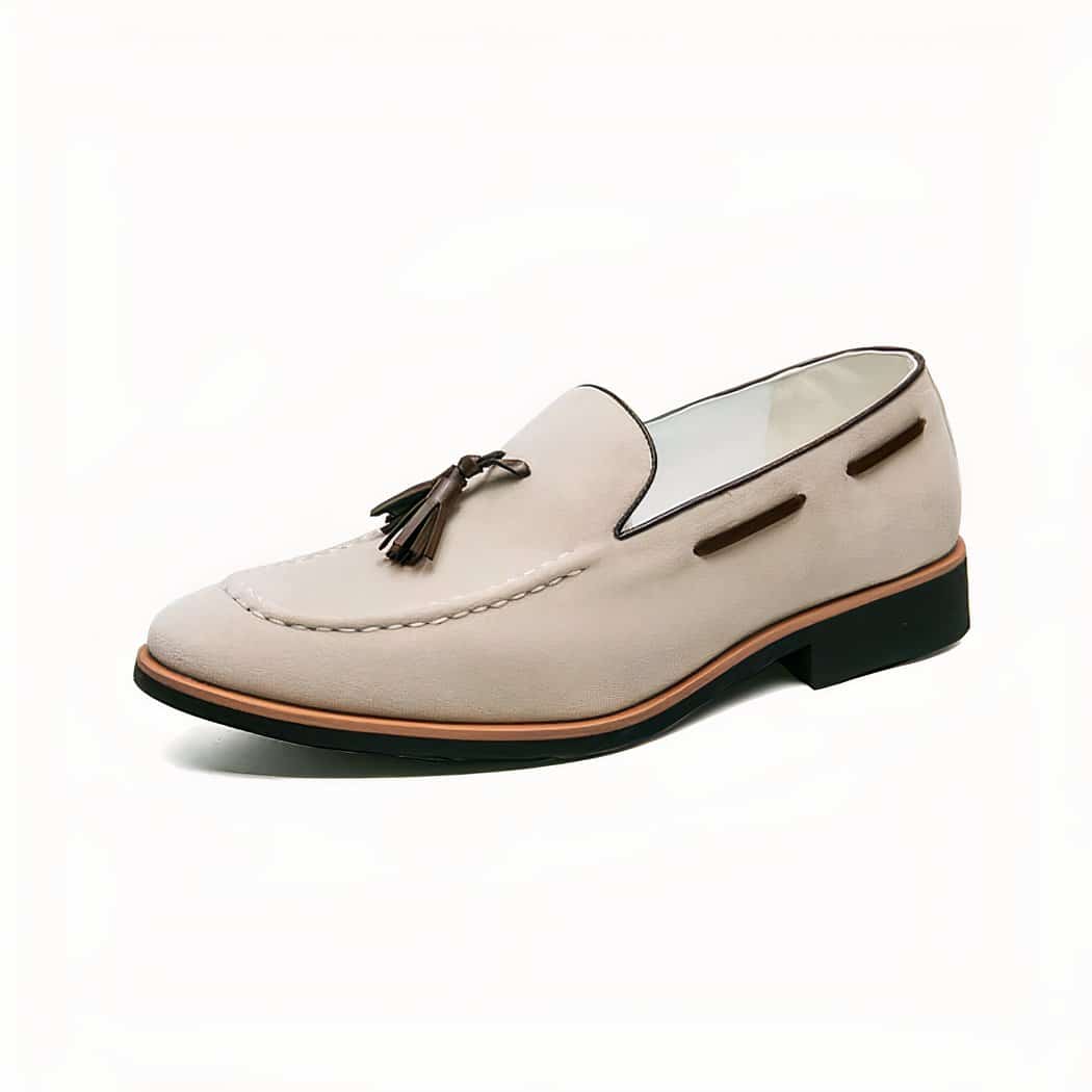 Men's casual suede tassel loafers