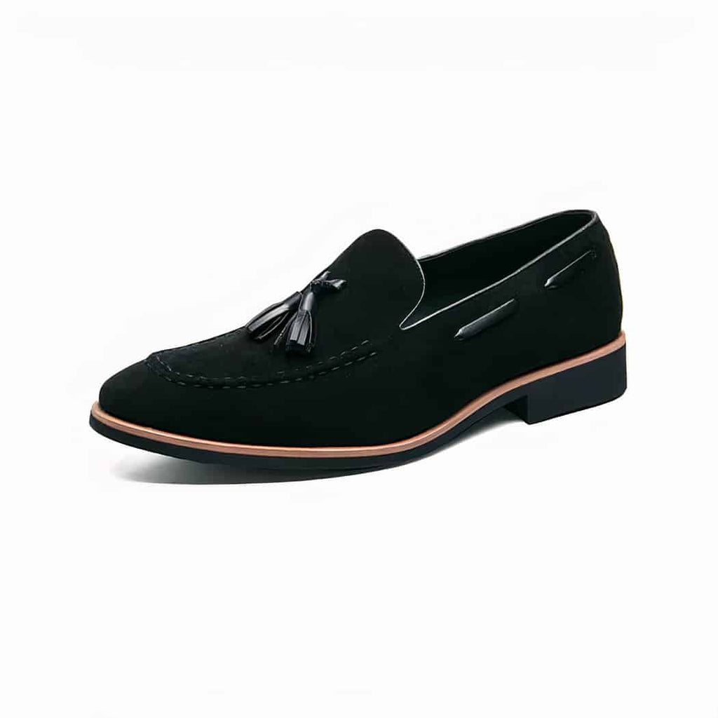Men's casual suede tassel loafers
