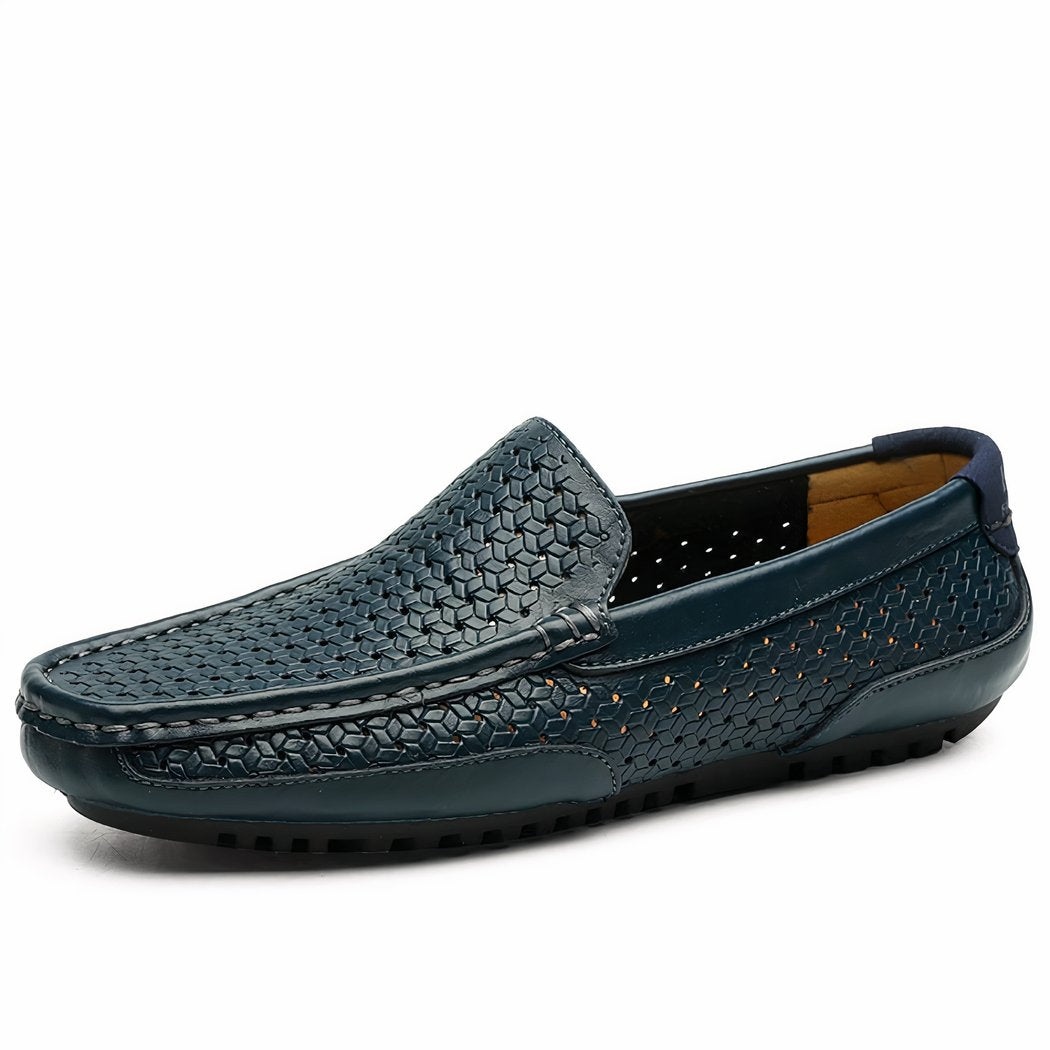 Men's synthetic leather summer loafers