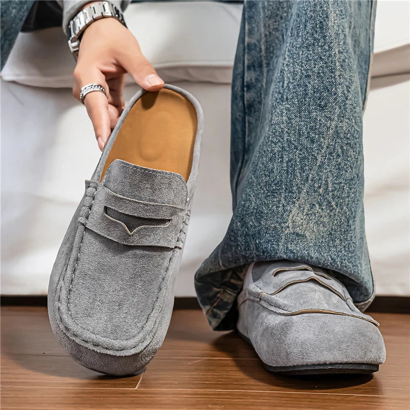 Men's Gray Penny Loafer Mules - view 5