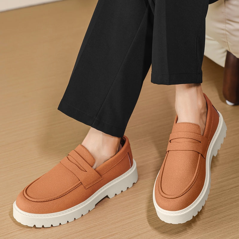 men's lugged sole flannel loafer, view 16