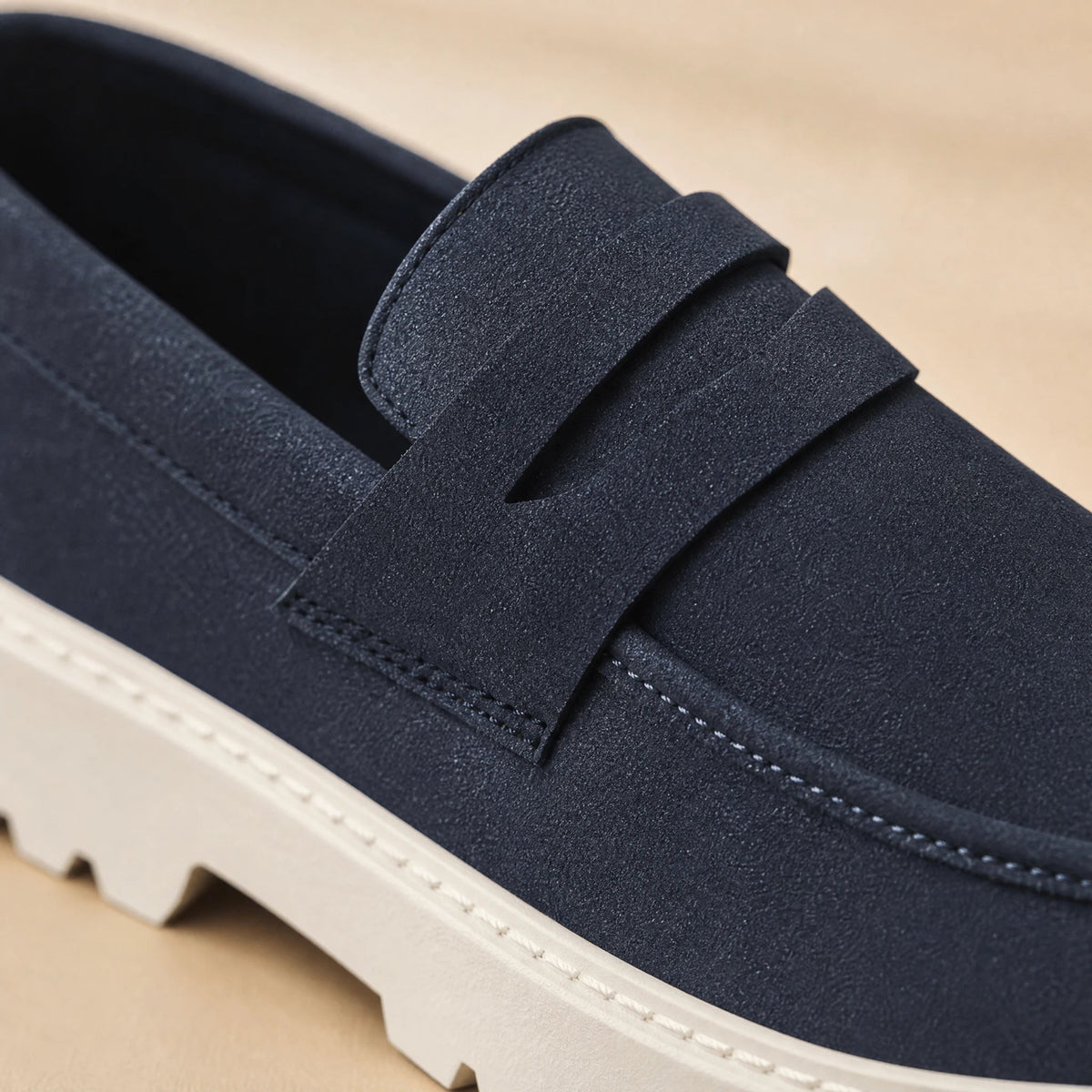 men's lugged sole flannel loafer, view 2