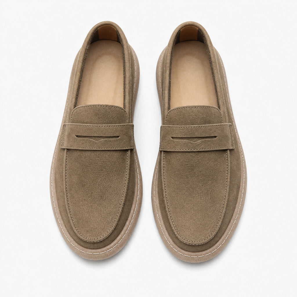 men's strap loafer with thick sole