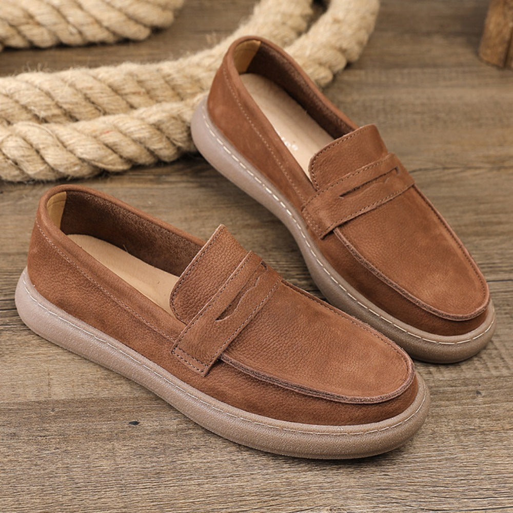 men's strap loafer with thick sole, view 10
