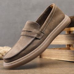 Men's Strap Loafer with Thick Sole, Taupe