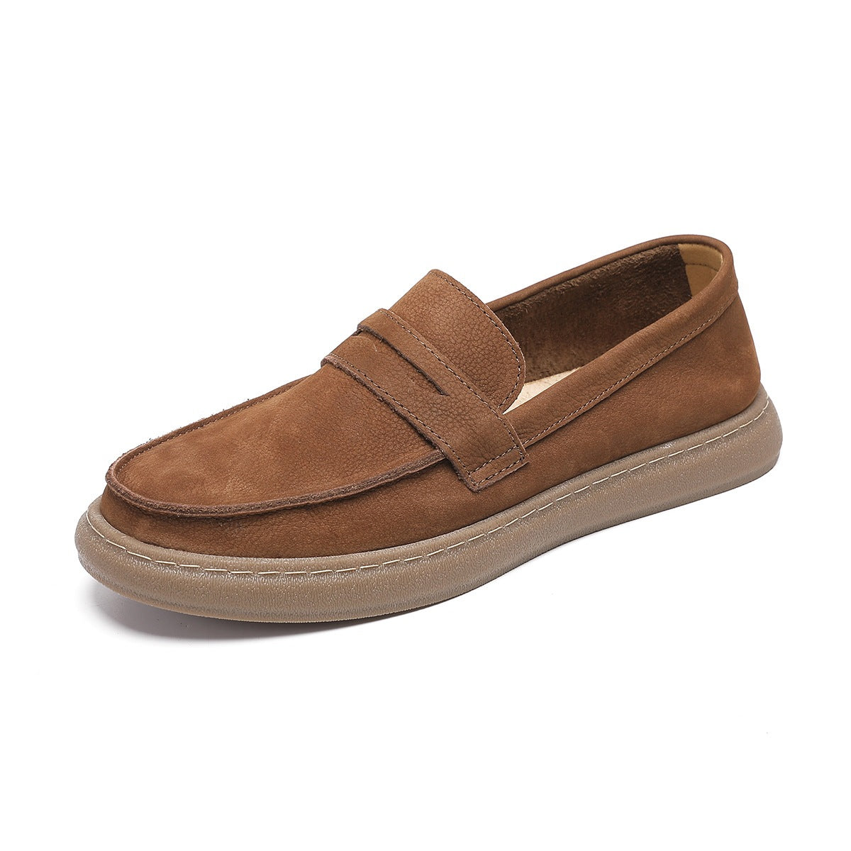men's strap loafer with thick sole, view 6
