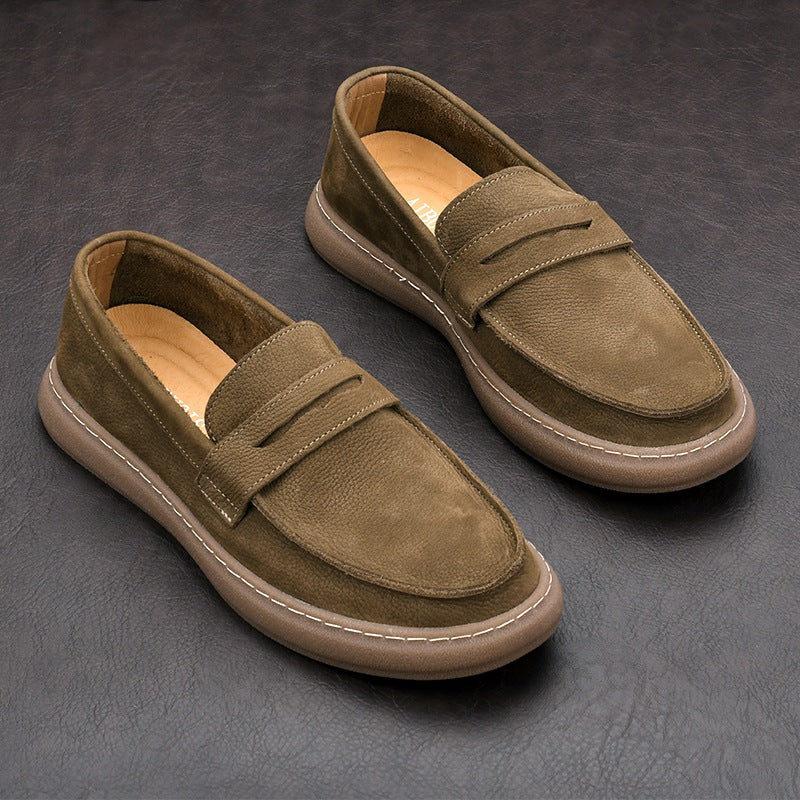 men's strap loafer with thick sole, view 7