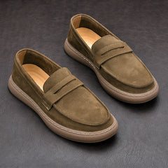 Men's Strap Loafer with Thick Sole, Khaki