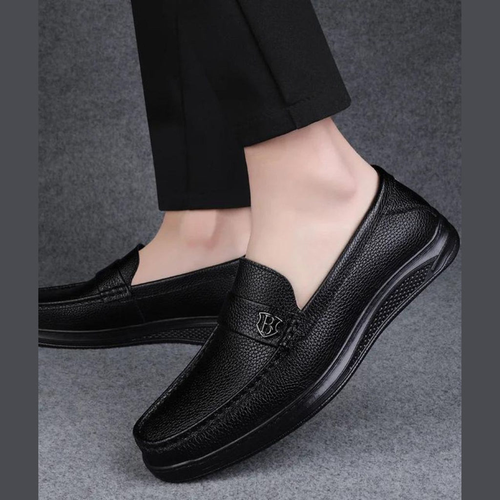 Black moccasin, back view