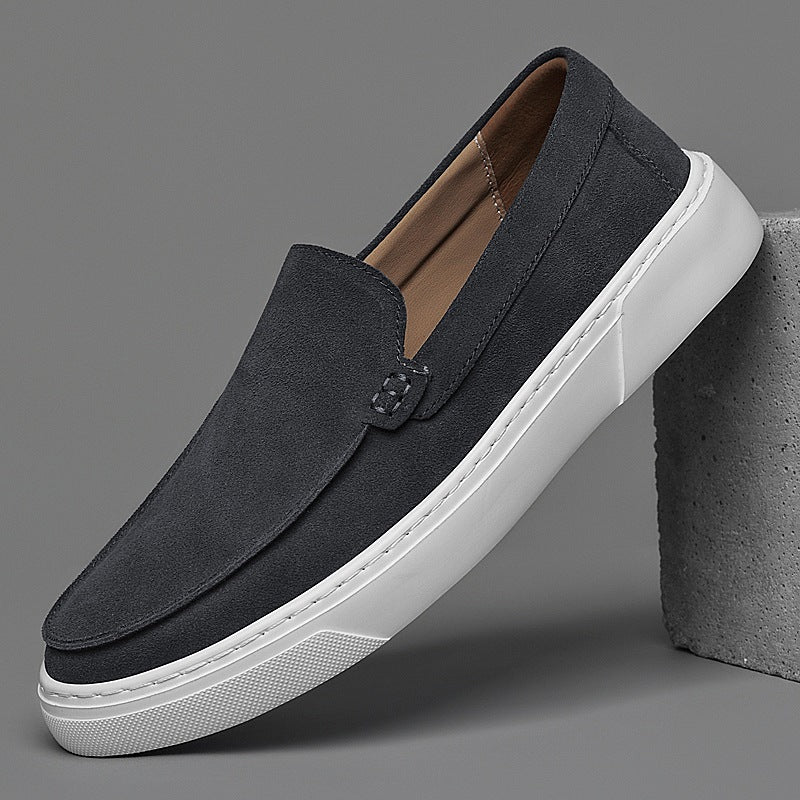 men's thick sole suede loafer, view 11