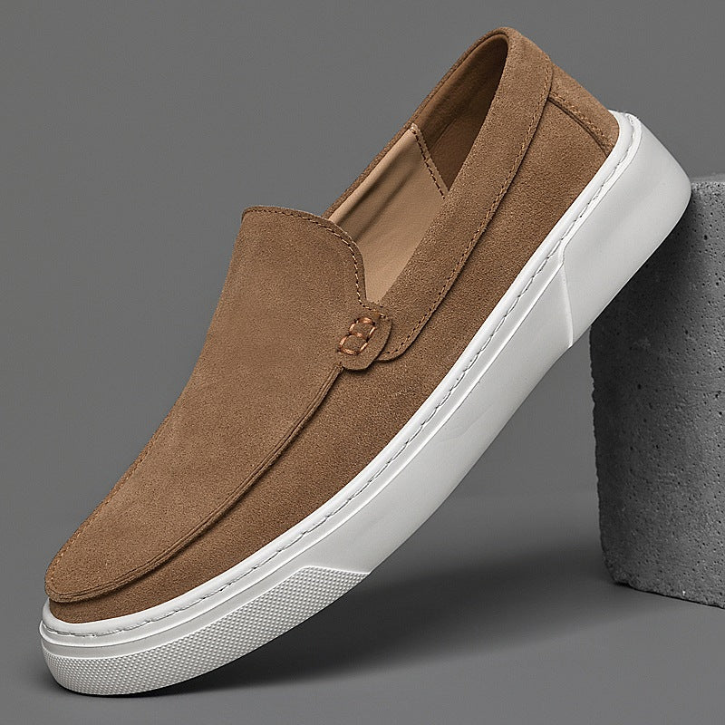 men's thick sole suede loafer, view 12