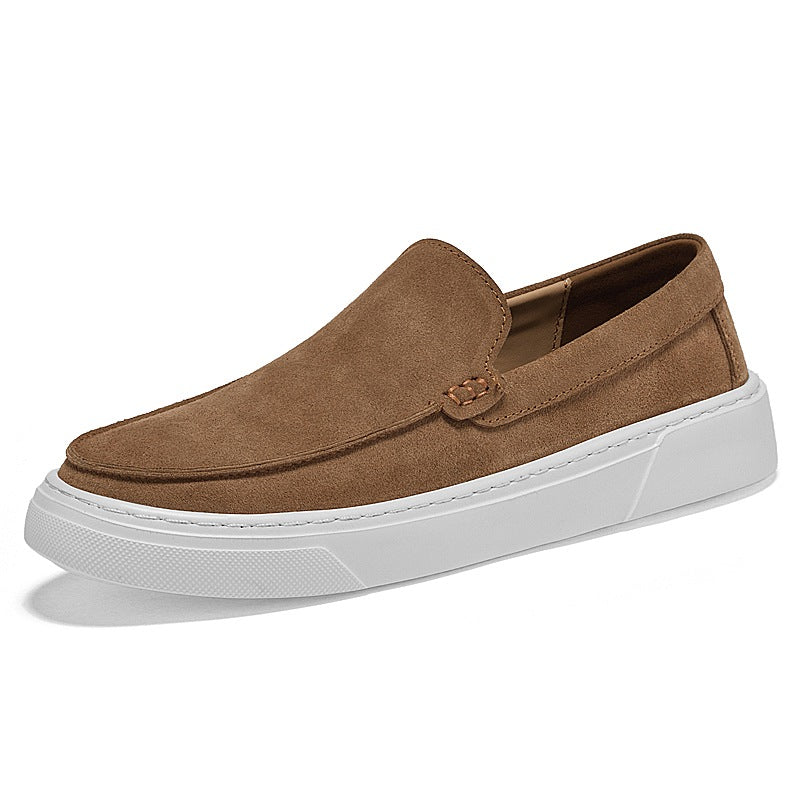 men's thick sole suede loafer, view 7