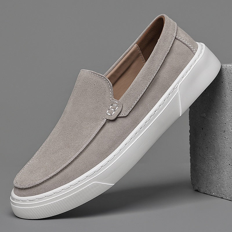 men's thick sole suede loafer, view 8