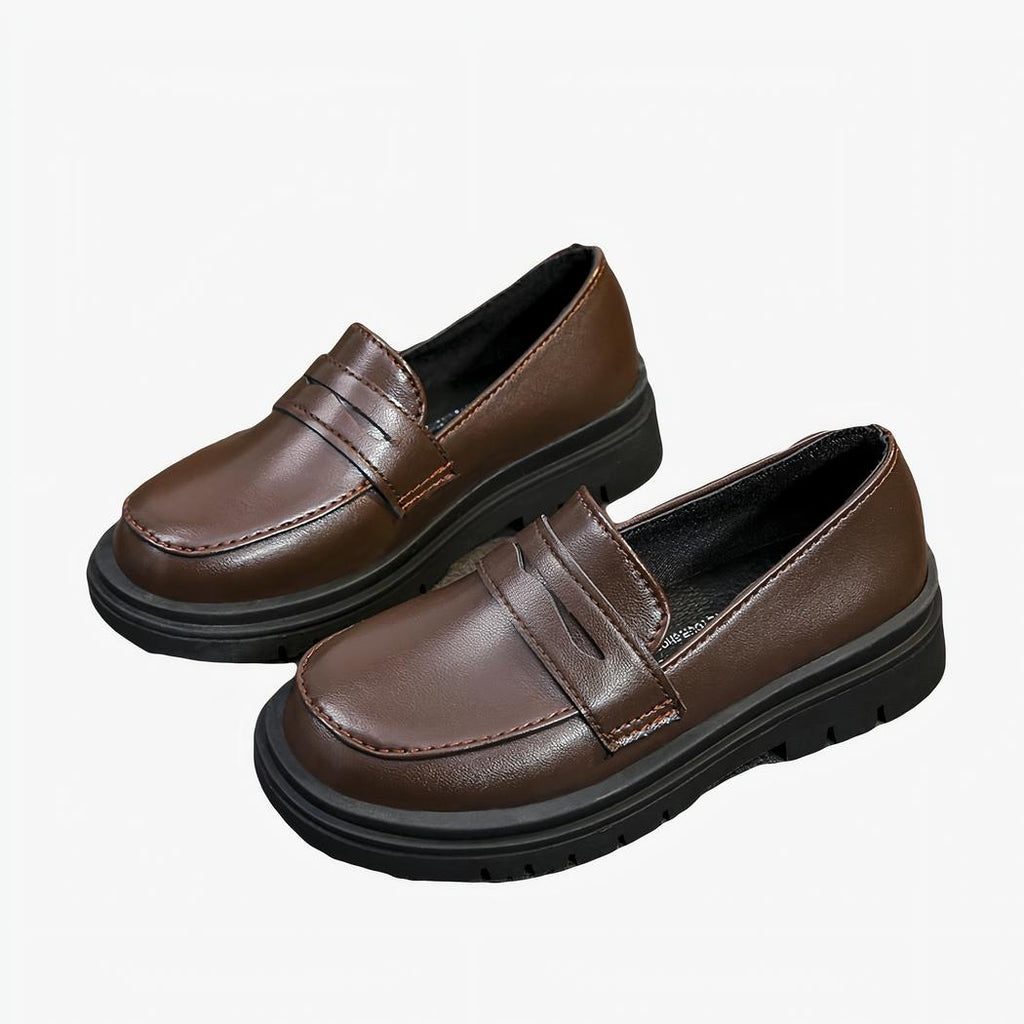 Boys' thick-soled loafers