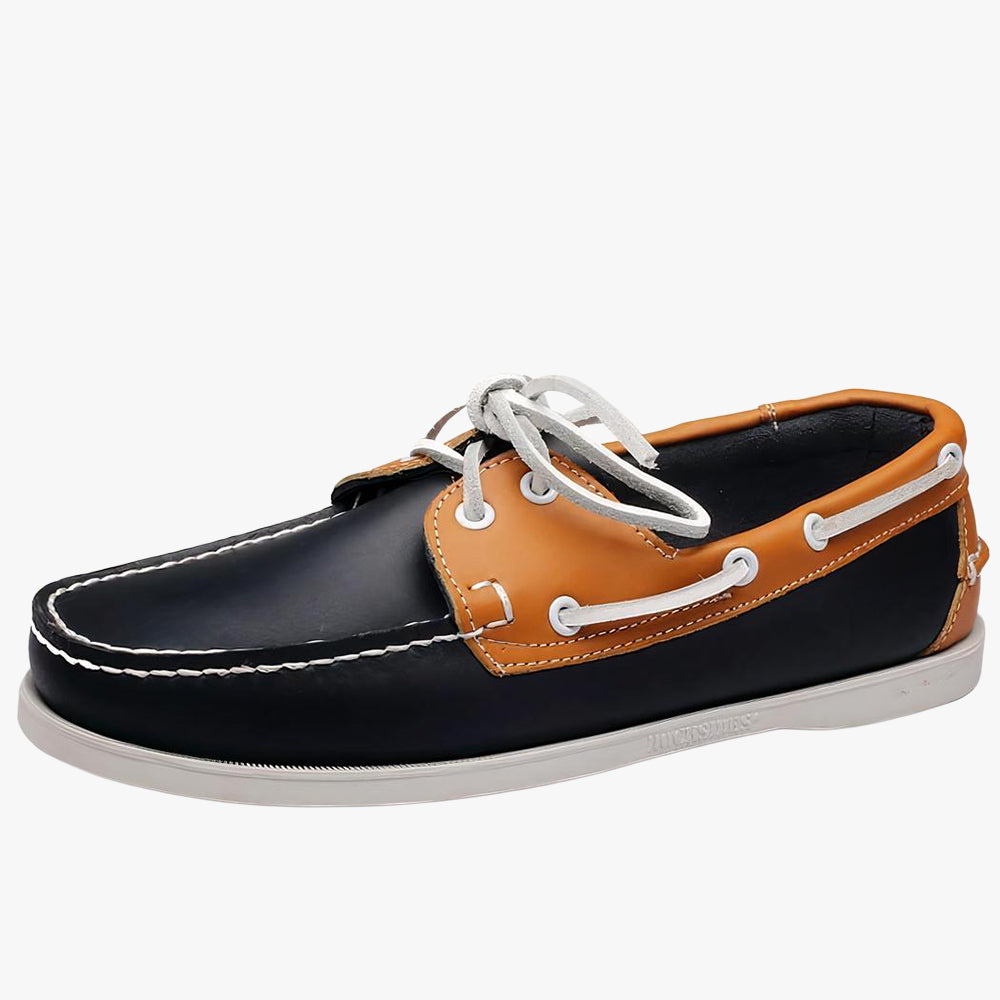 Men's lace-up boat loafers