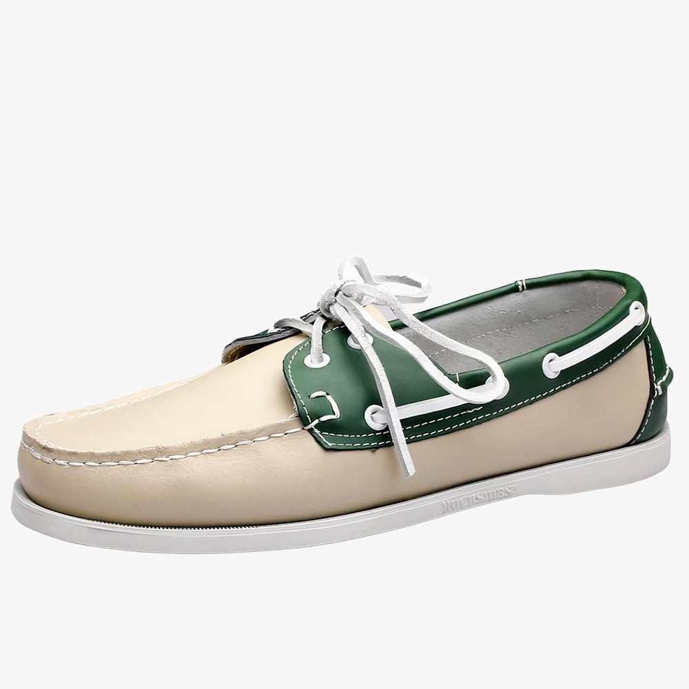 Men's lace-up boat loafers