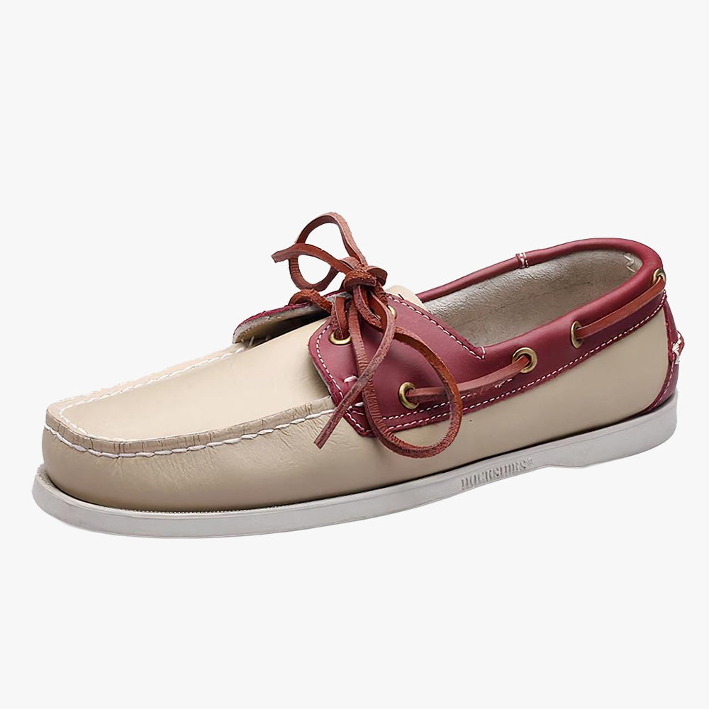 Men's lace-up boat loafers
