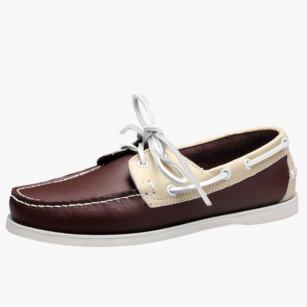 Men's lace-up boat loafers
