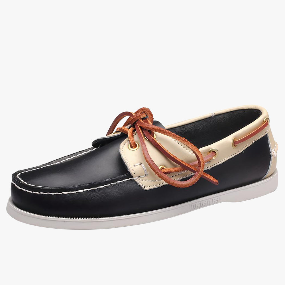 Men's lace-up boat loafers