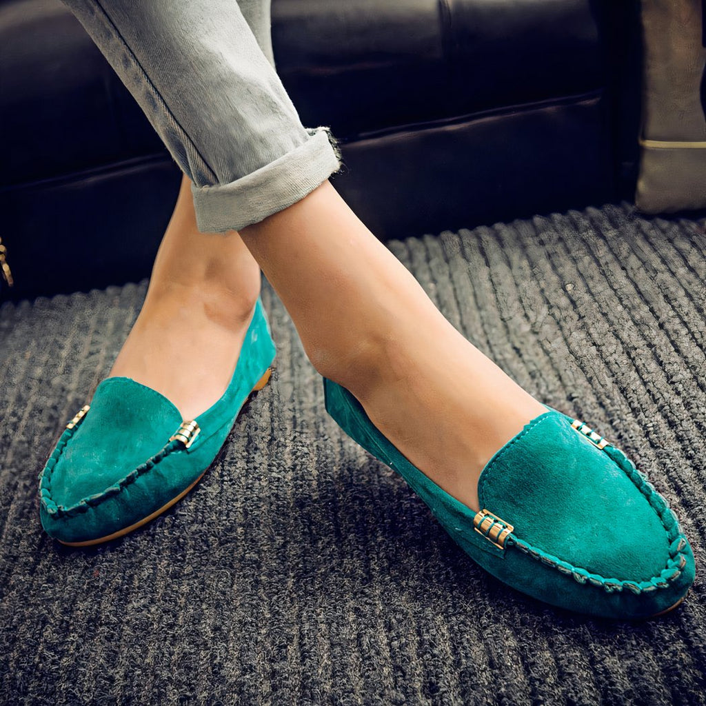 Loafers with soft suede soles