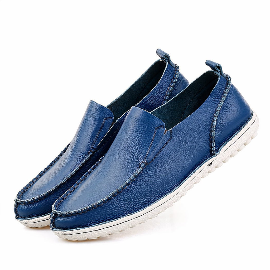 Modern loafers in synthetic leather