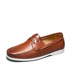 Original design boat loafers for men, Brown