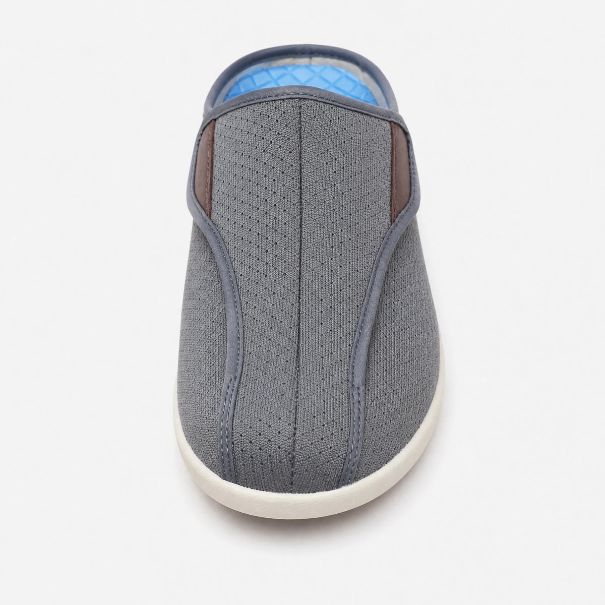 Orthopedic breathable mesh hook-and-loop mules, side view Image
