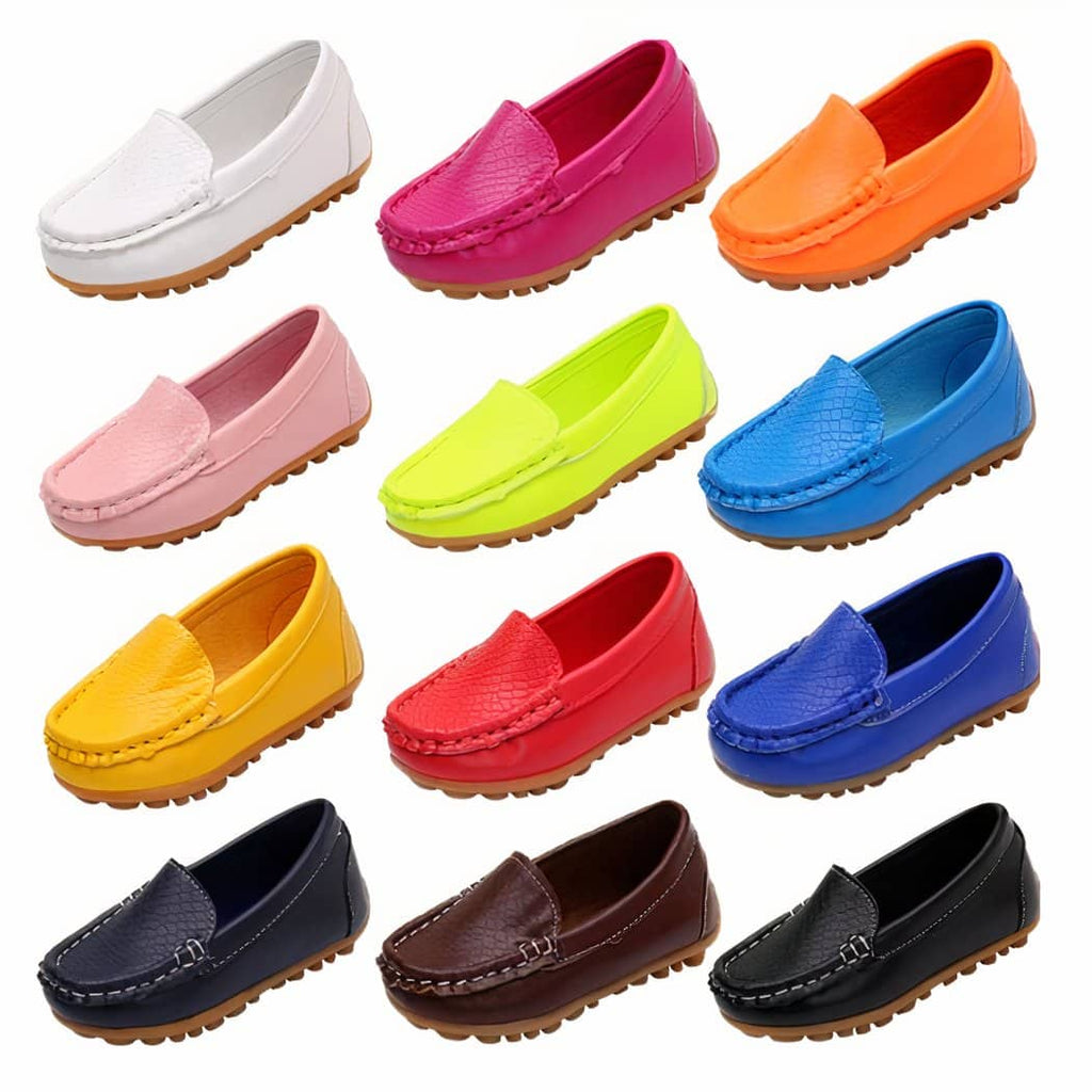 girl's loafer in different colors