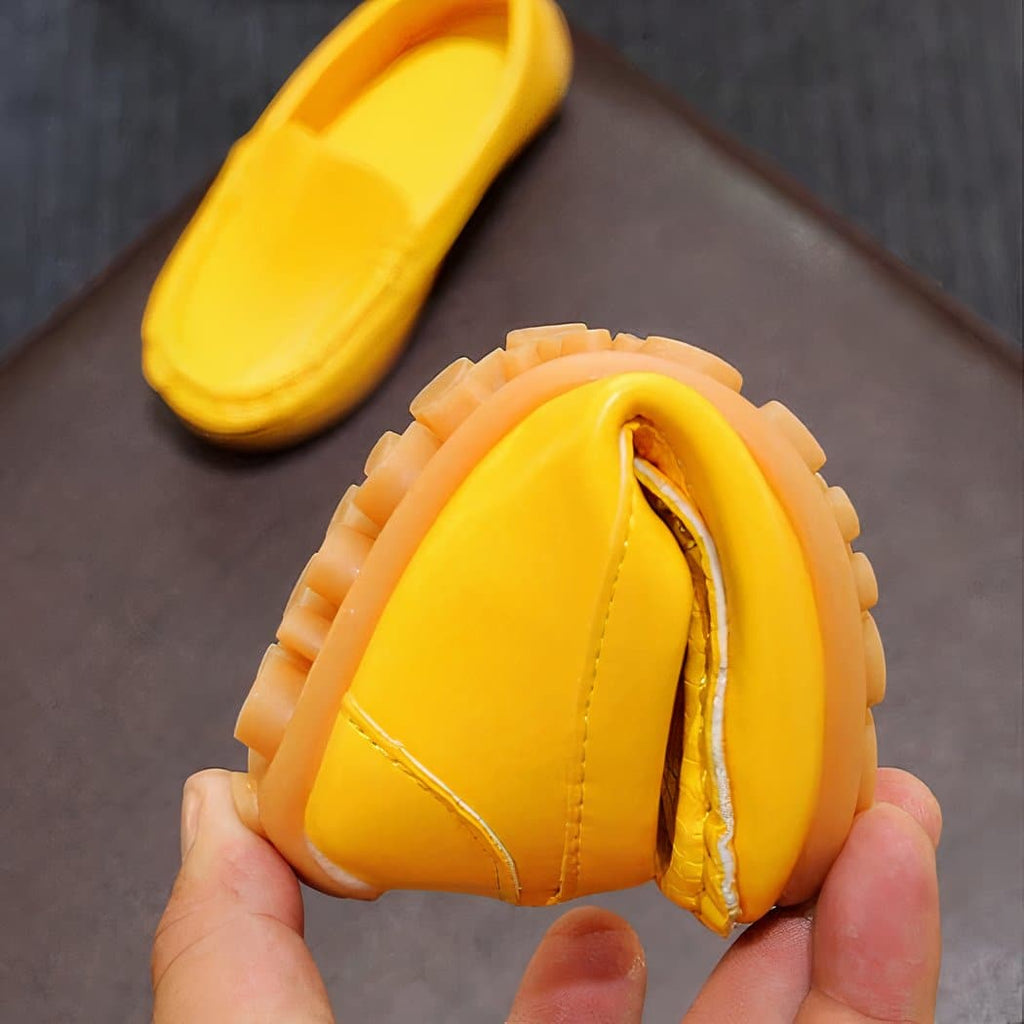Slip-on loafer in soft synthetic leather