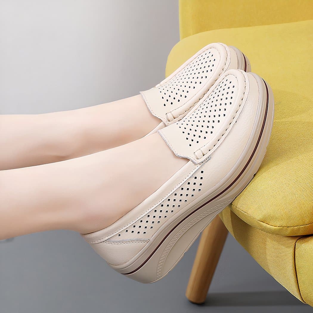 Soft breathable loafers for women