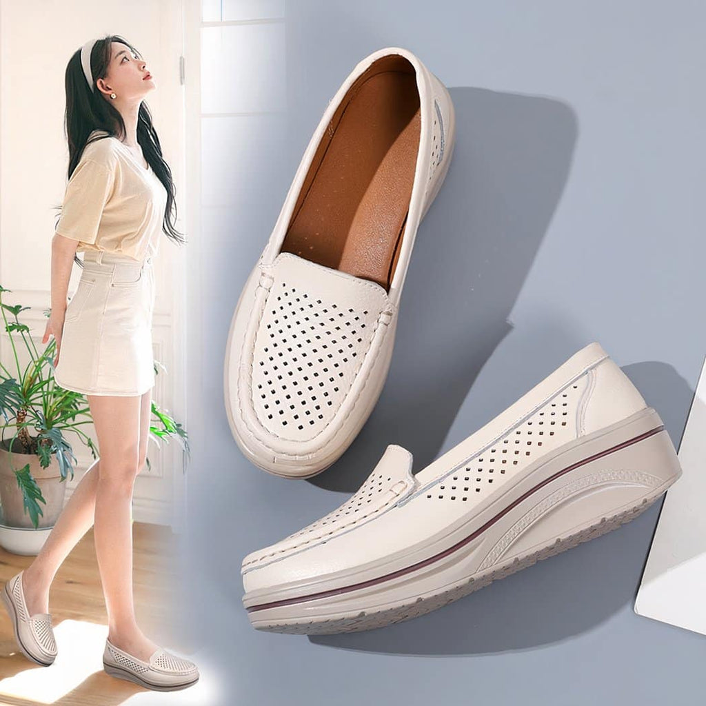 Soft breathable loafers for women