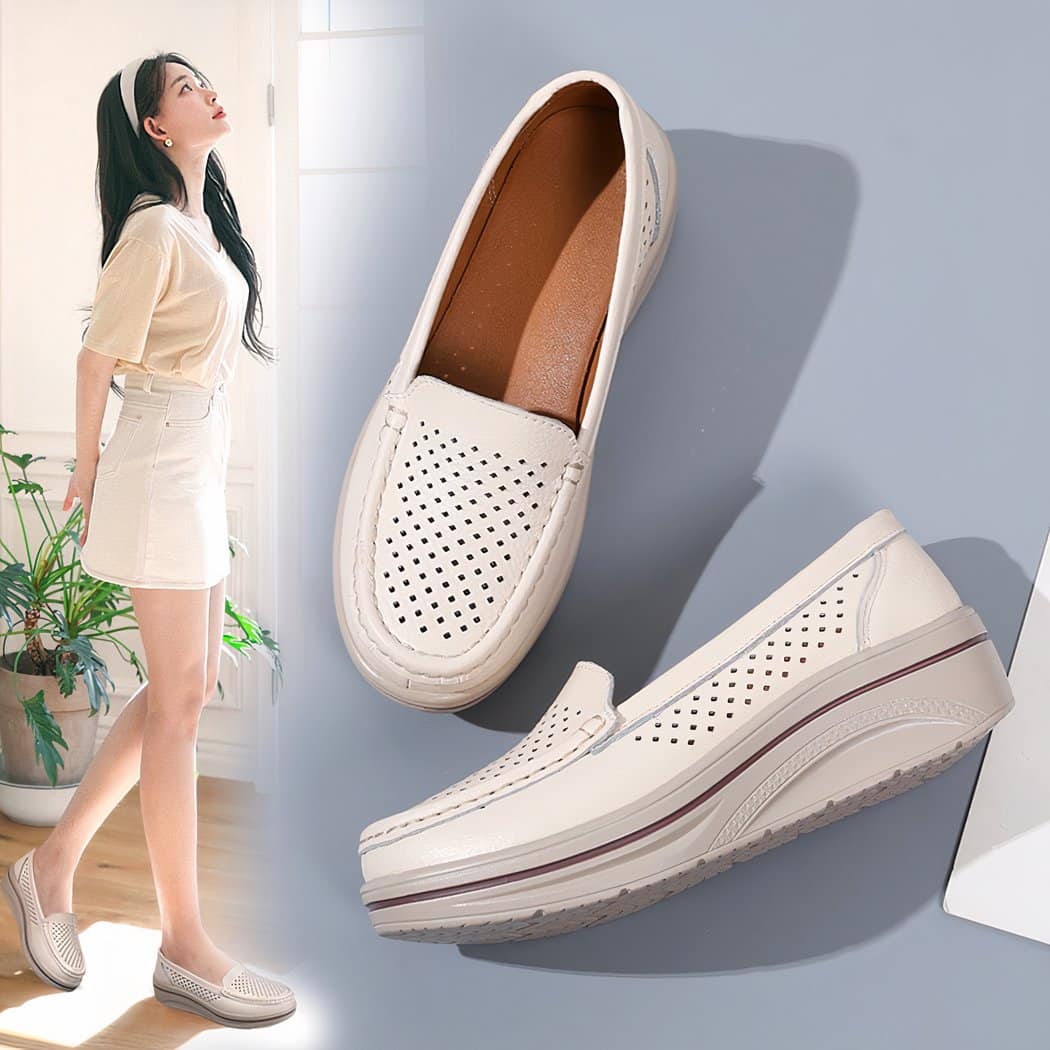 Soft breathable loafers for women