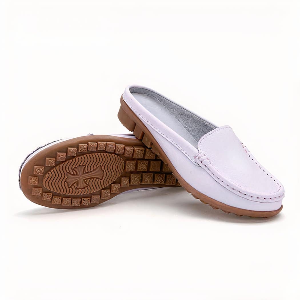 Soft loafers in synthetic leather