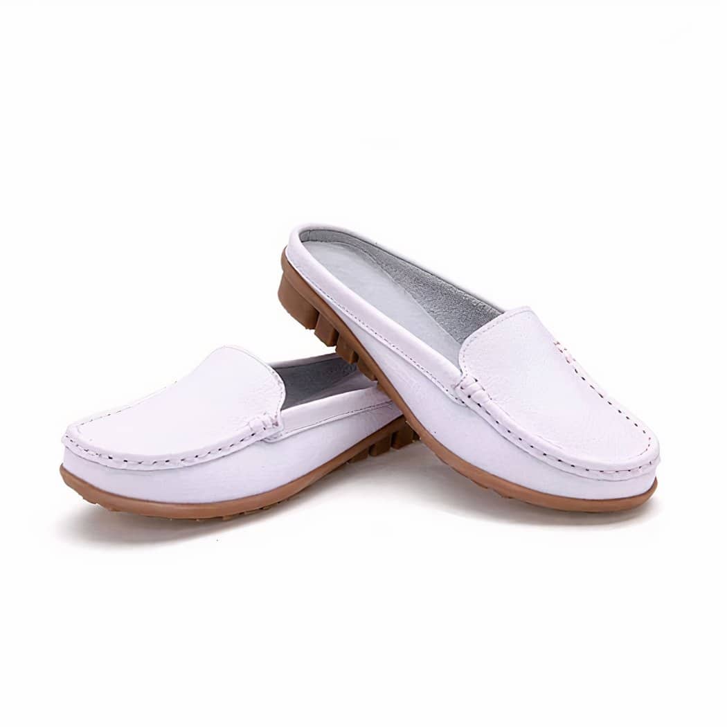 Soft loafers in synthetic leather