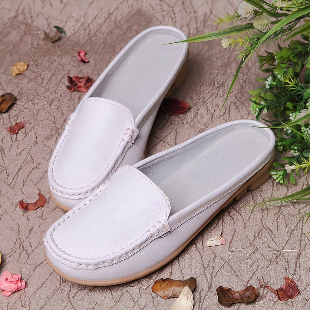 Soft loafers in synthetic leather