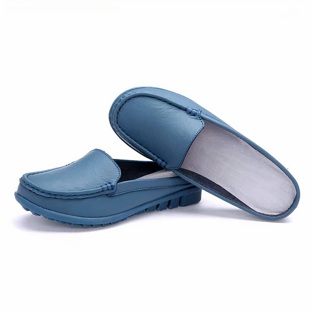 Soft loafers in synthetic leather