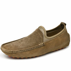 Soft, non-slip orthopedic suede loafers for men, Beige