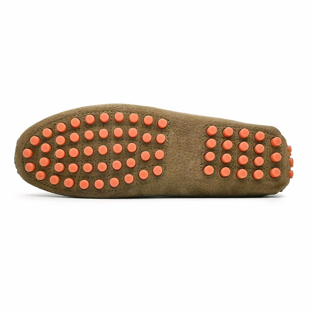 Soft, non-slip orthopedic suede loafers for men
