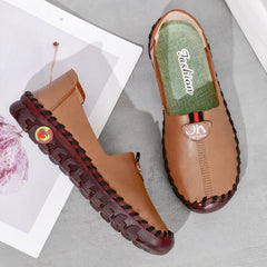 Soft orthopedic loafers for women, Brown