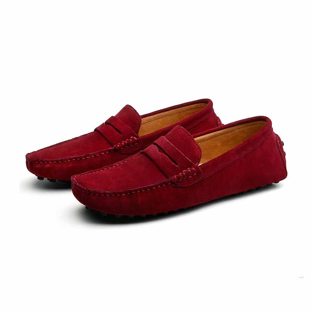 Soft suede loafers for men