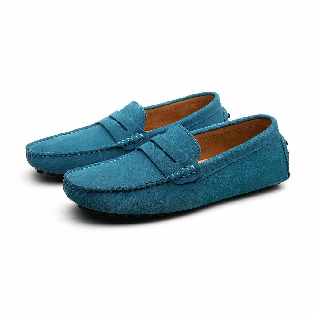 Soft suede loafers for men