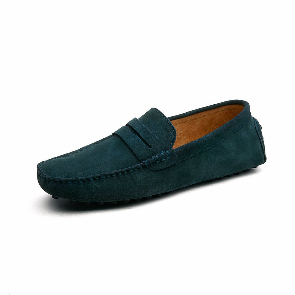 Soft suede loafers for men