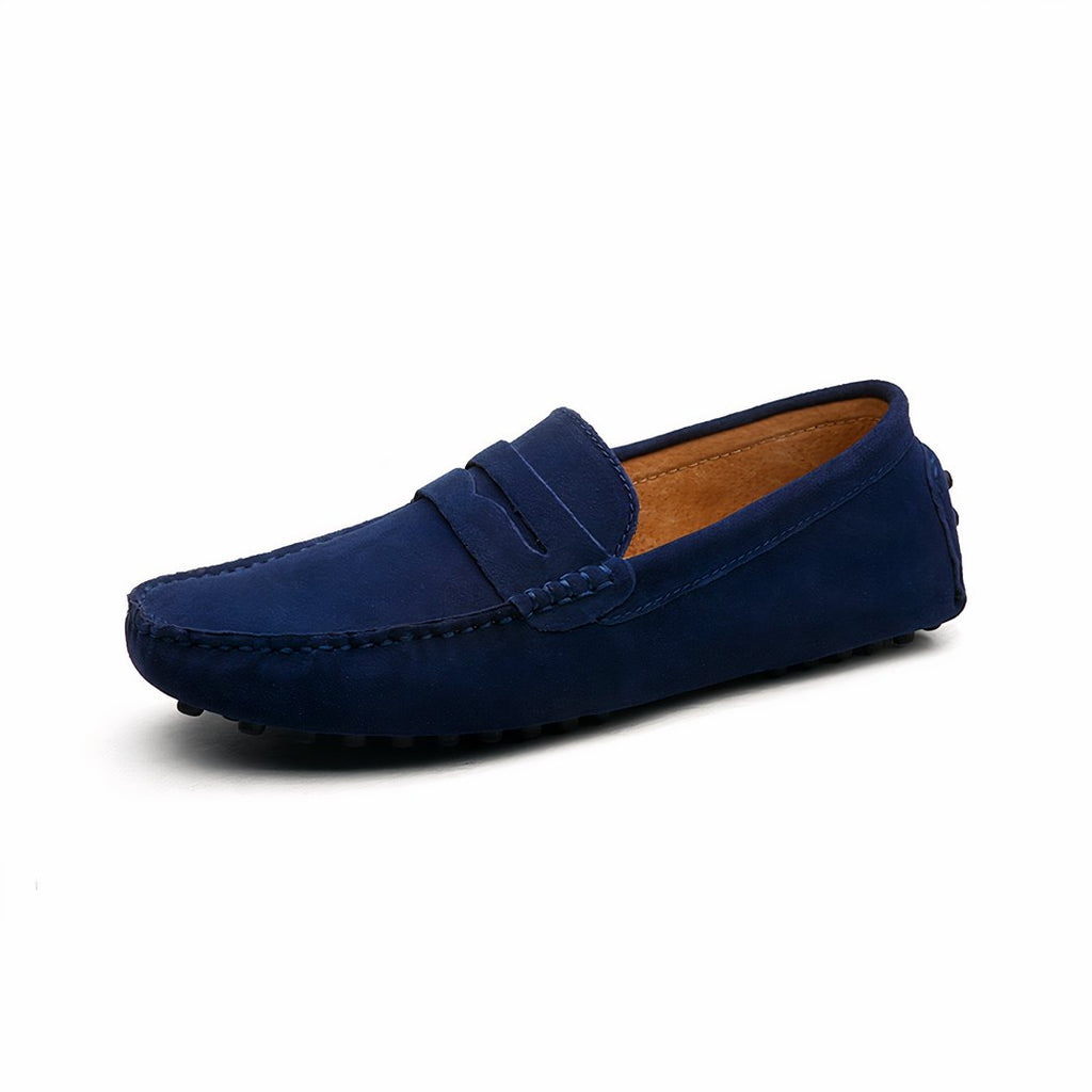 Soft suede loafers for men