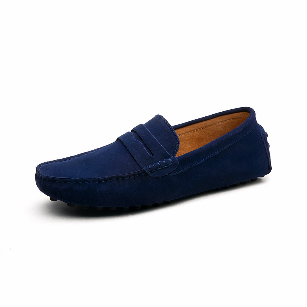 Soft suede loafers for men